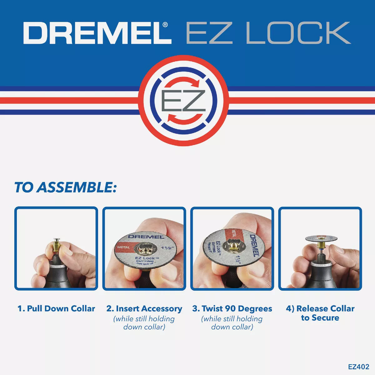 Dremel 1-1/2 In. EZ Lock Metal Cut-Off Wheel, (5-Pack) - photo 7