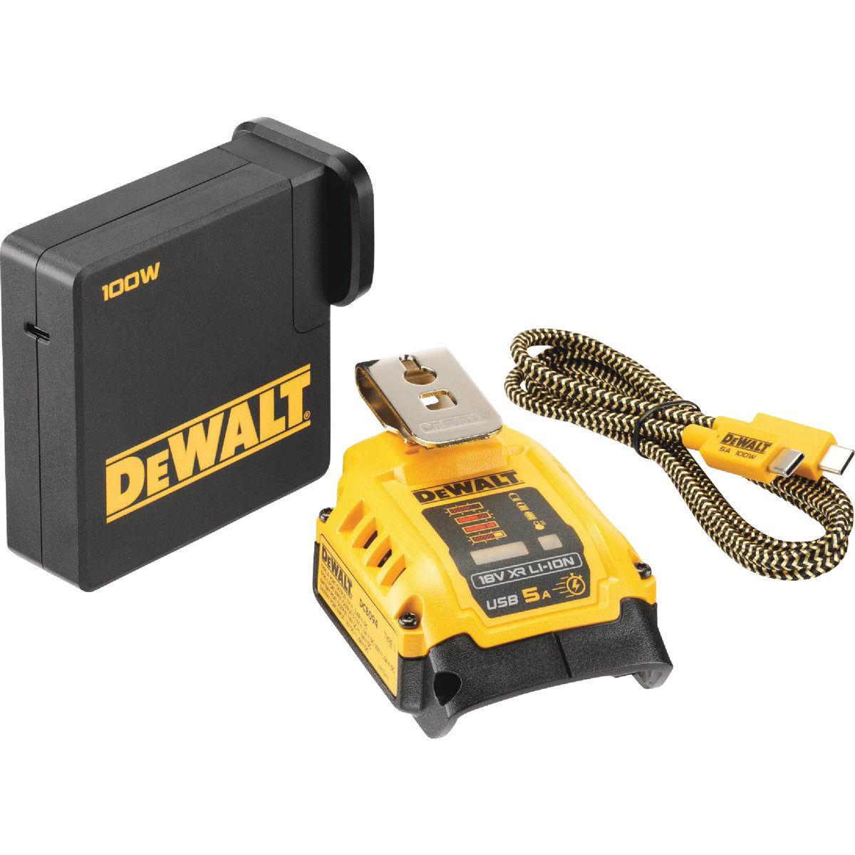 DEWALT 20V MAX FLEXVOLT Lithium Ion USB Power Source and Charging Kit