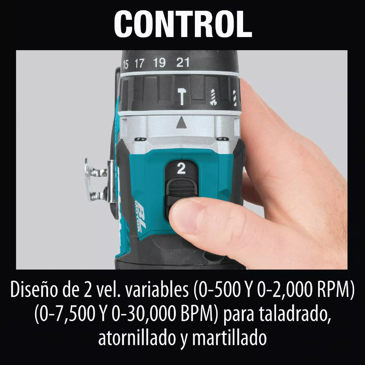Makita 18V LXT Lithium-Ion Brushless 1/2 In. Compact Cordless Hammer Drill (Tool Only) - photo 4