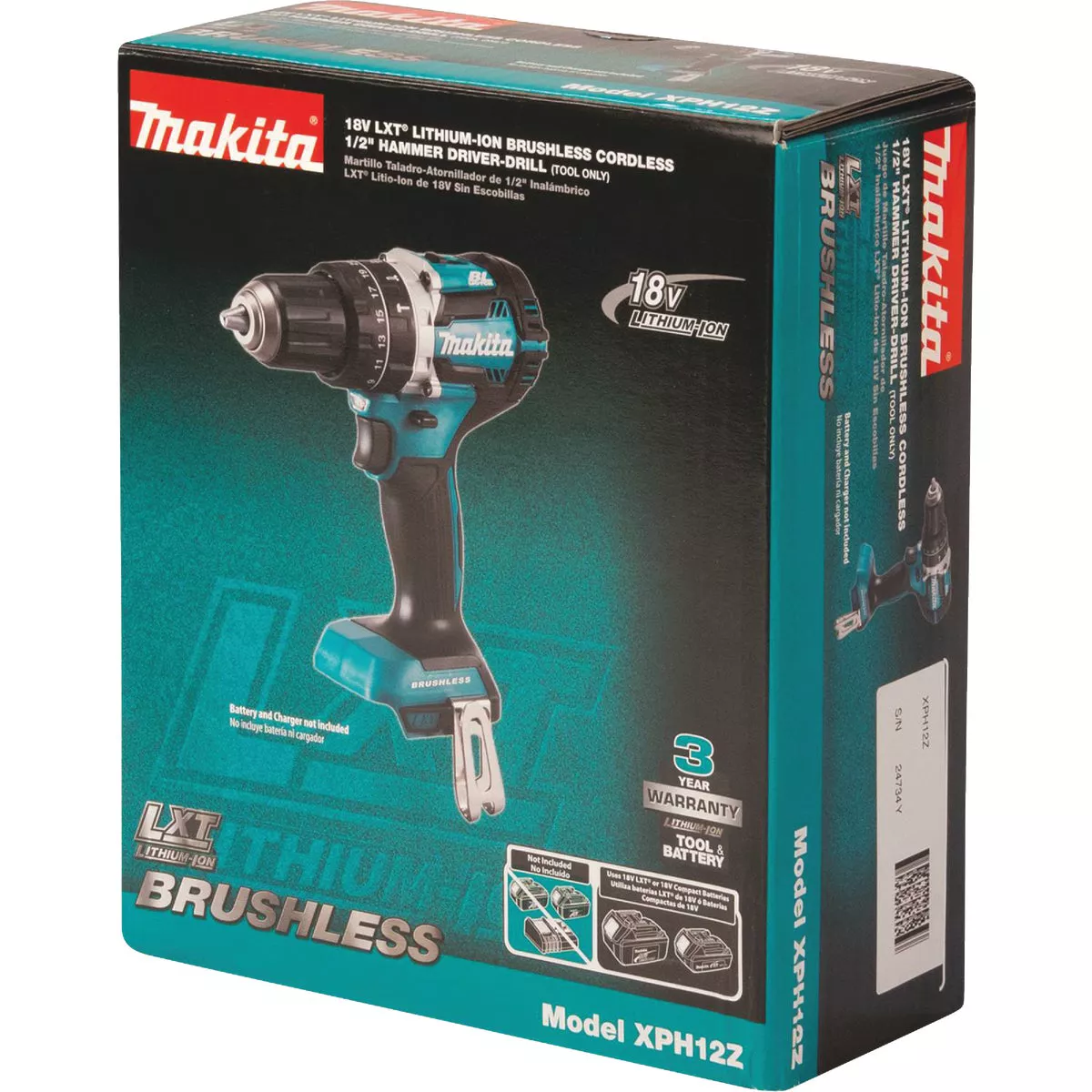 Makta 18v Lxt Brushless 3 Pece Combo Kt 4 0 Ah Wth 18v Lxt