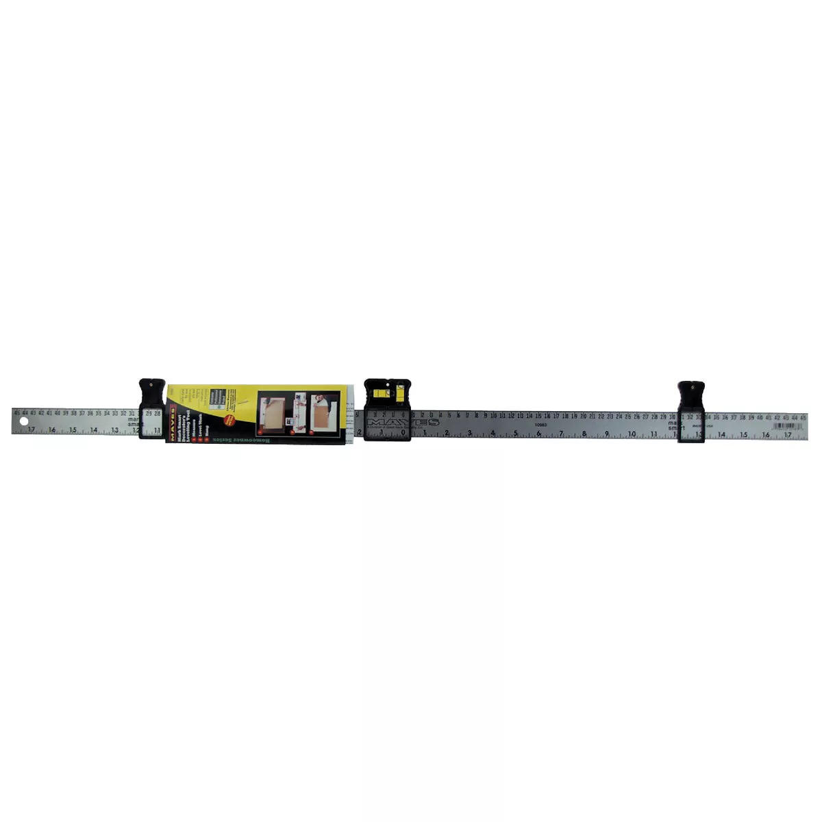 Mayes MarkSmart 36 In. Aluminum Decorating Tool Straight Edge Ruler with Level