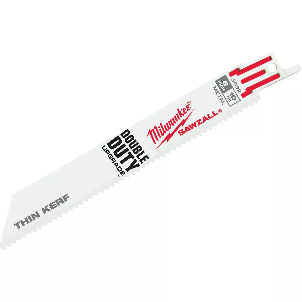 Milwaukee SAWZALL 6 In. 10 TPI Metal Reciprocating Saw Blade (5-Pack)