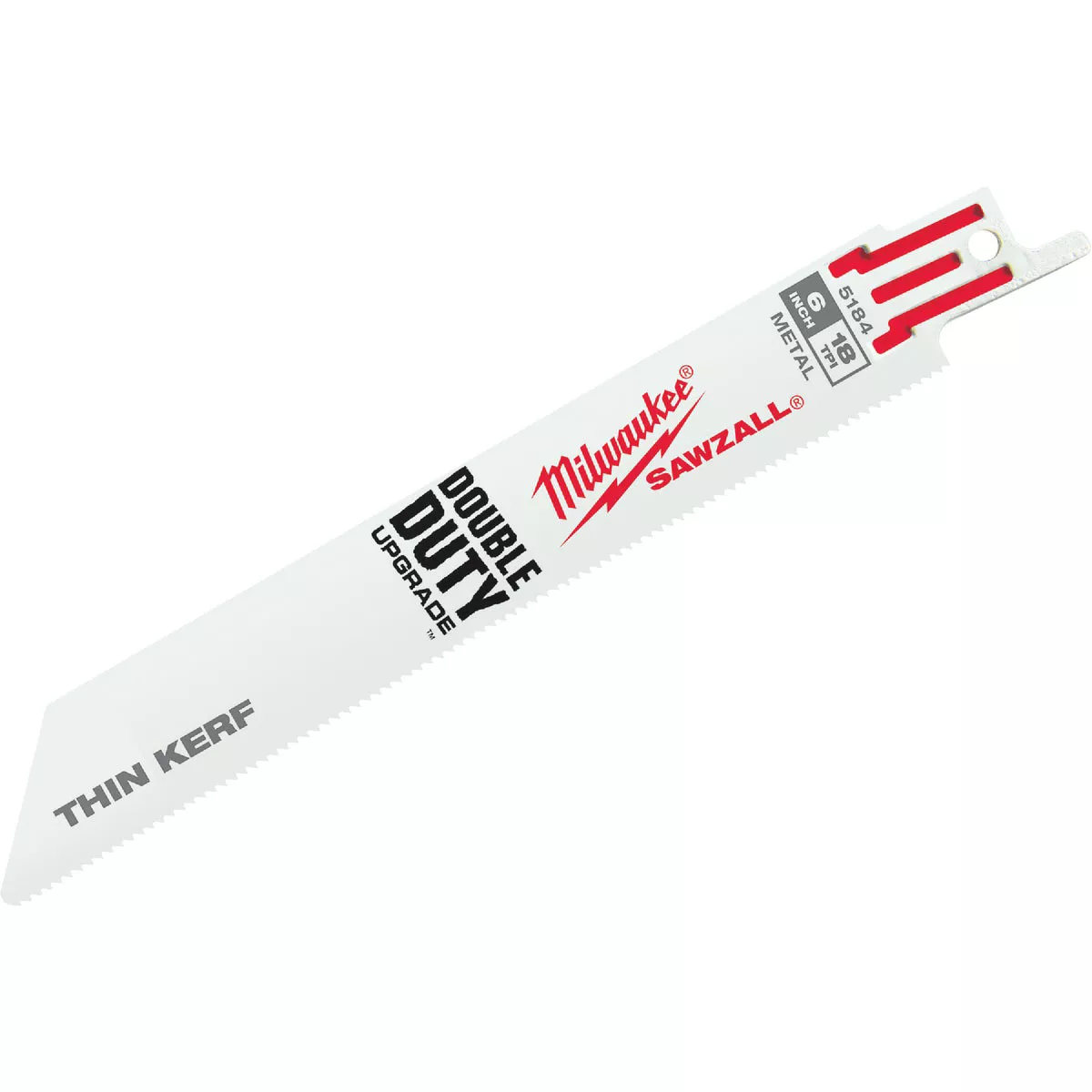 Milwaukee SAWZALL 6 In. 18 TPI Metal Reciprocating Saw Blade (5-Pack)