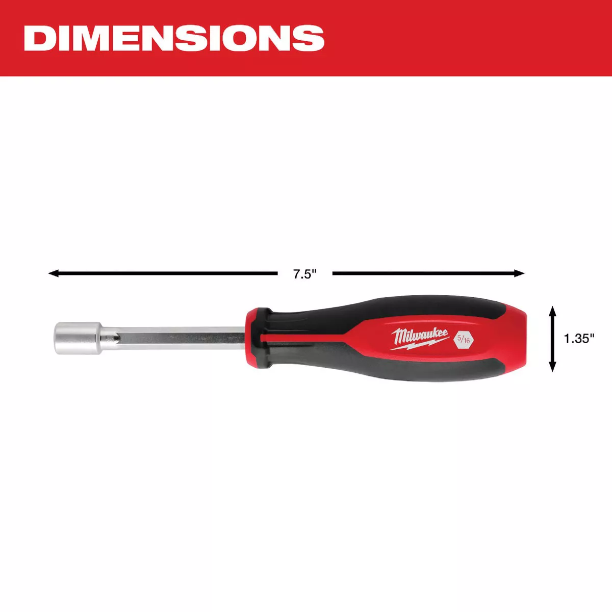 Milwaukee SAE HollowCore Magnetic Nut Driver Set (4-Piece) - photo 4