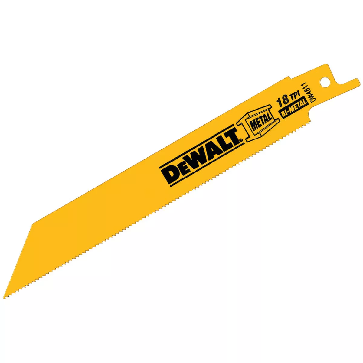 DEWALT 6 In. 18 TPI Bi-Metal Metal Reciprocating Saw Blade (2-Pack)