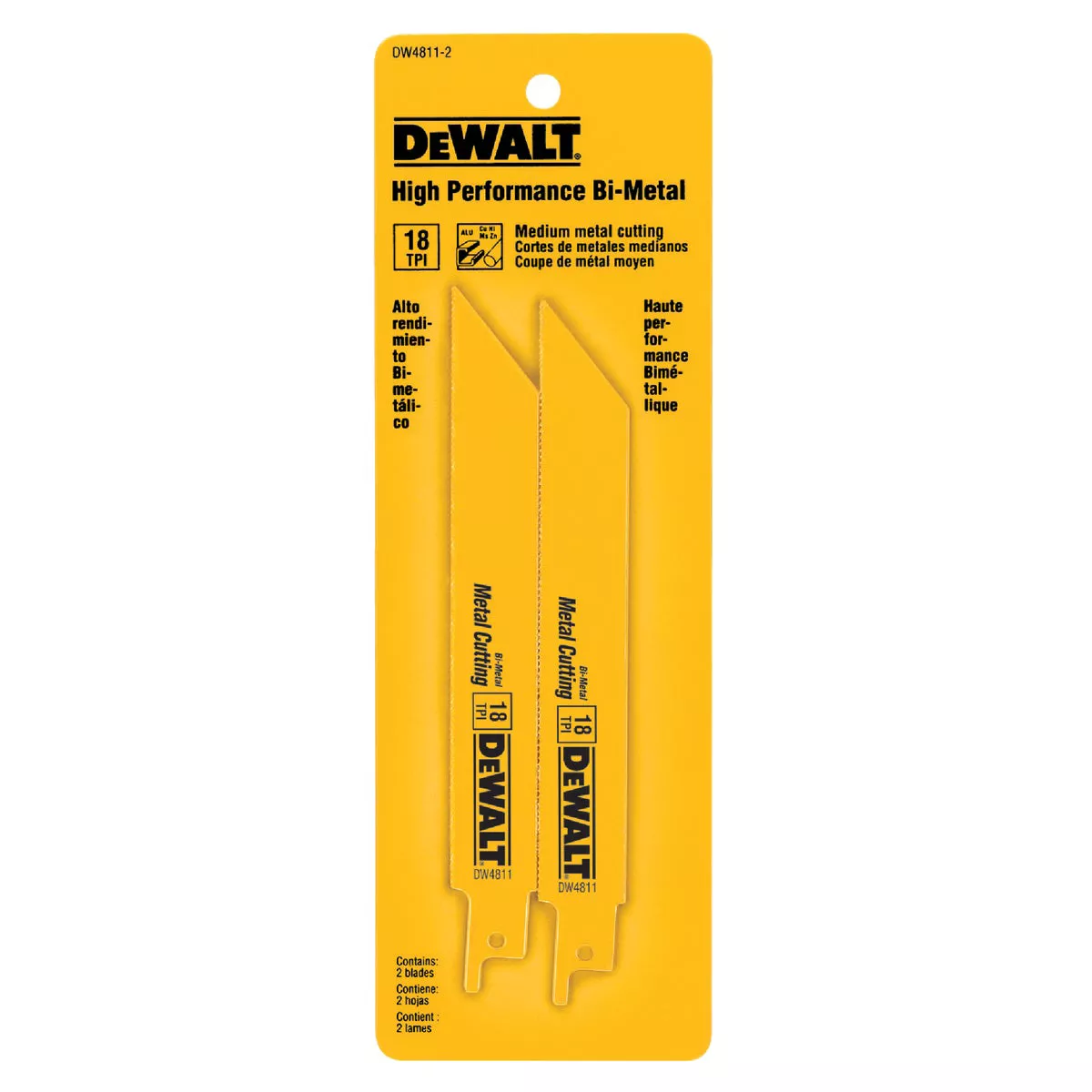 DEWALT 6 In. 18 TPI Bi-Metal Metal Reciprocating Saw Blade (2-Pack) - photo 2