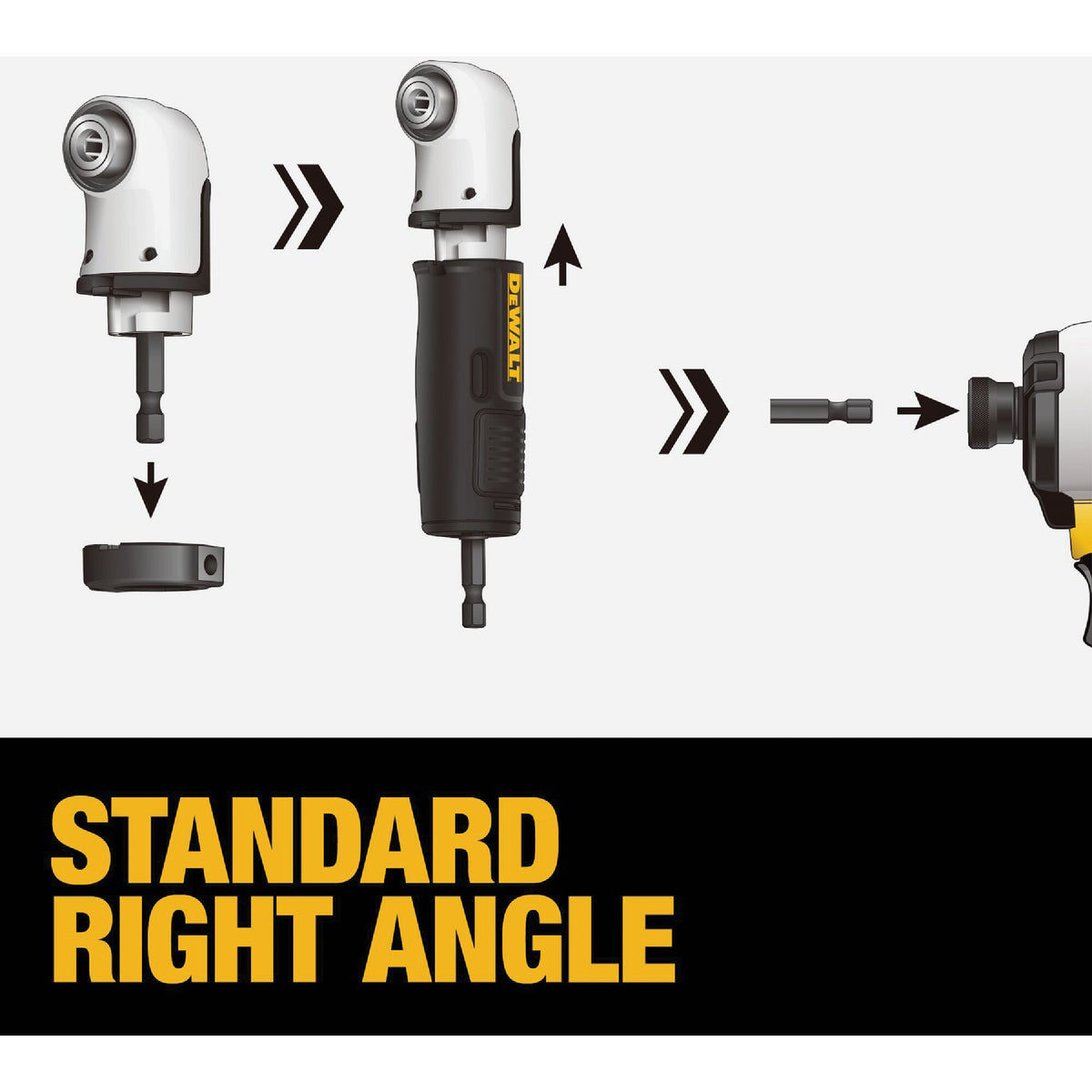 DEWALT FlexTorq 4-In-1 Modular Right Angle Attachment