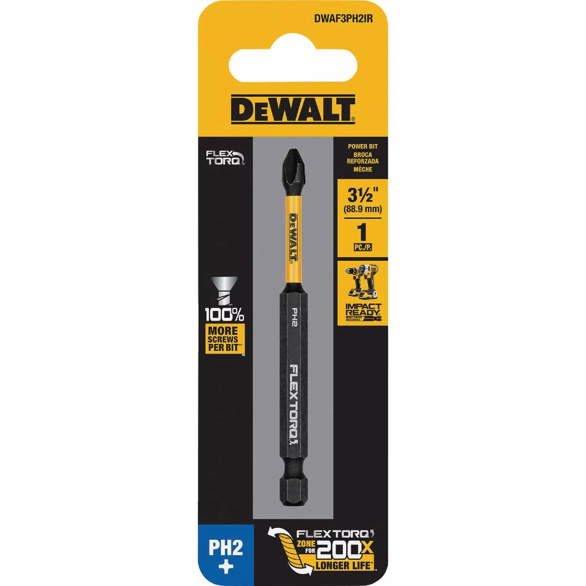 DEWALT Elite Series 1/4 In. x 3-1/2 In. Phillips Impact Driver Bit - photo 2
