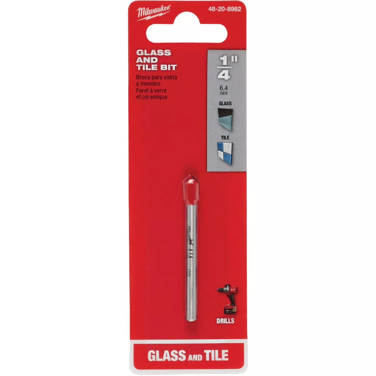 Milwaukee 1/4 In. Glass and Tile Bit - photo 2