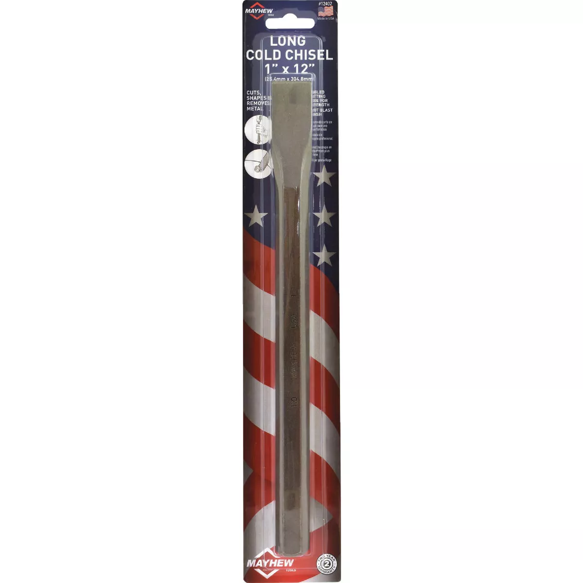 Mayhew Tools 1 In. x 12 In. Cold Chisel - photo 2