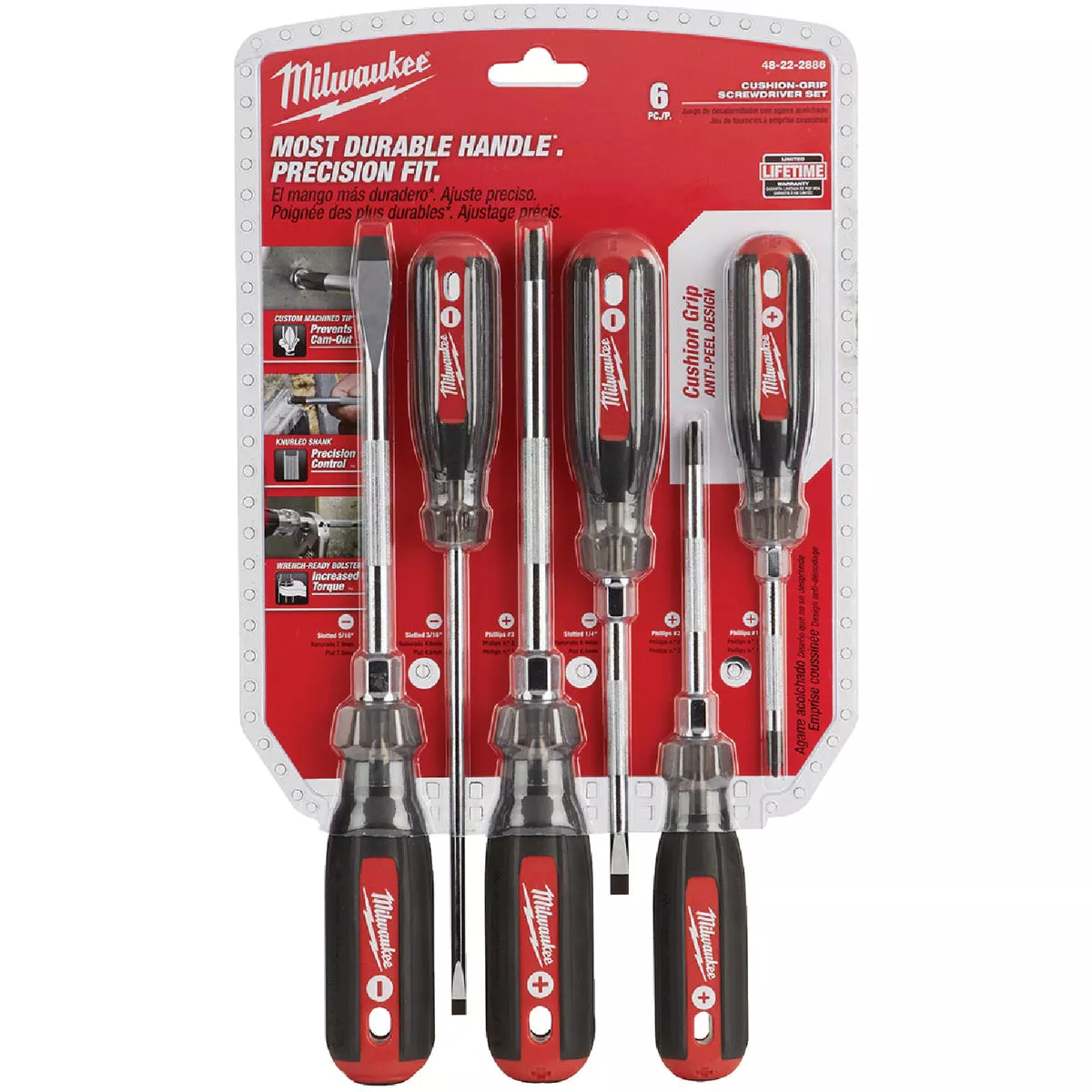 Milwaukee Cushion Grip Screwdriver Set (6-Piece) - photo 2