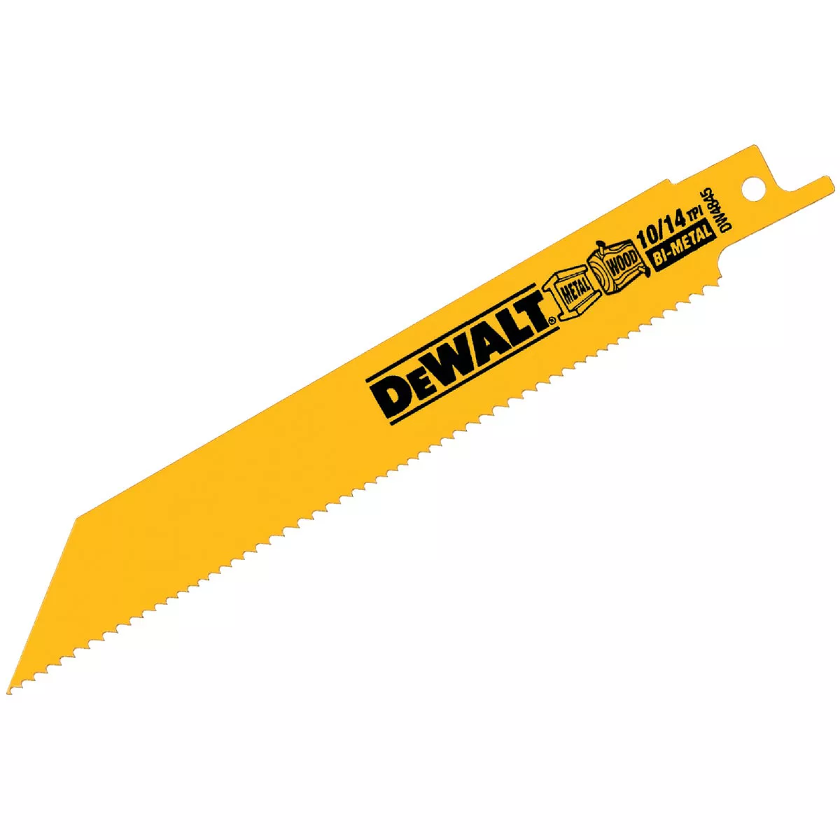 DEWALT 6 In. 10/14 TPI Bi-Metal General Purpose Reciprocating Saw Blade (2-Pack)