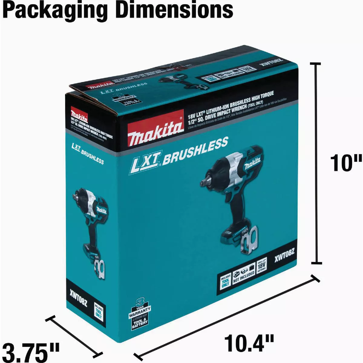 Makita 18V LXT Lithium-Ion Brushless 1/2 In. High-Torque Cordless Impact Wrench (Tool Only) - photo 5