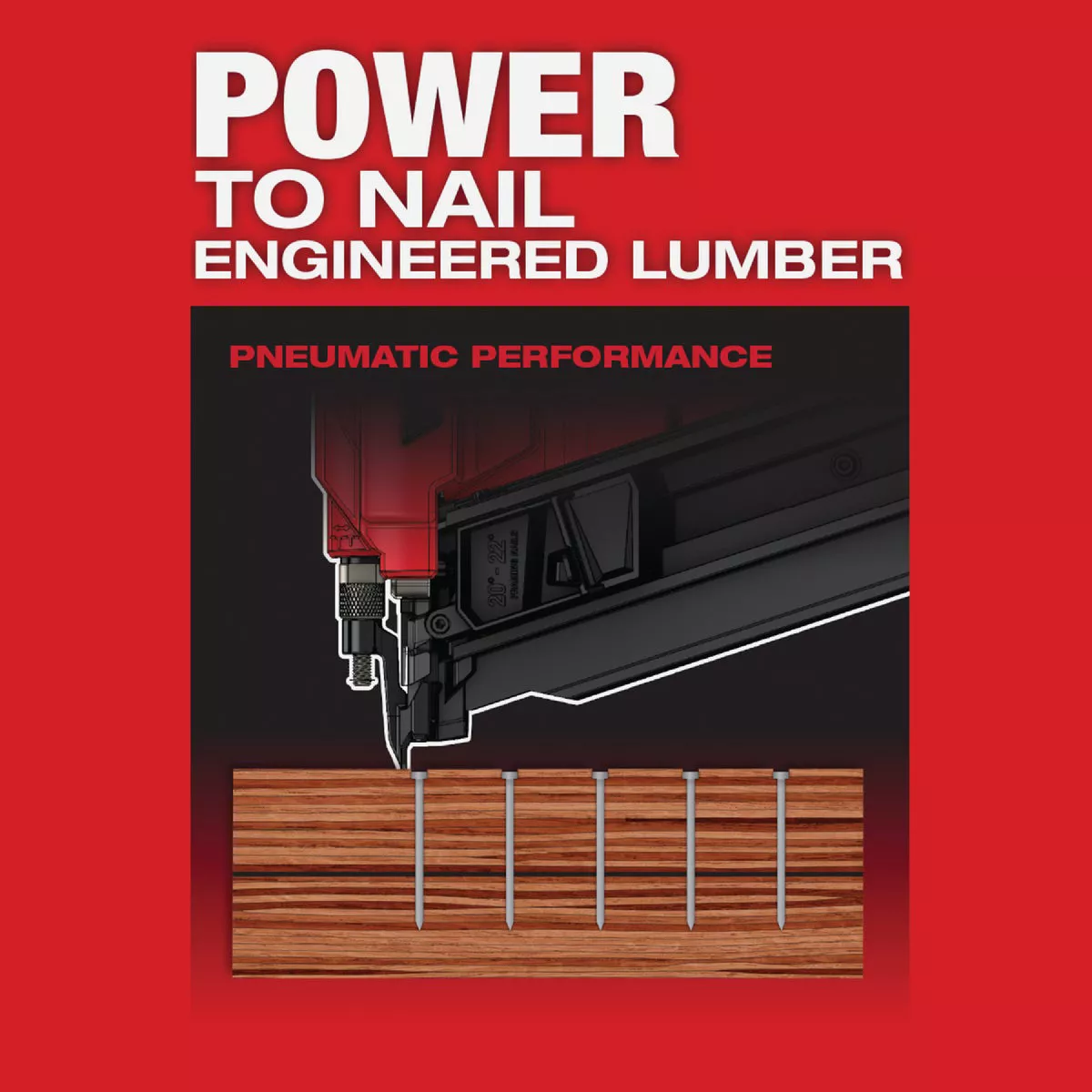 Milwaukee M18 FUEL Brushless 21 Degree Cordless Framing Nailer Kit with 5.0 Ah Battery & Charger - photo 9