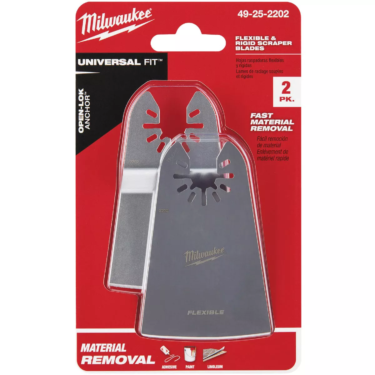 Milwaukee OPEN-LOK Multi-Tool Scraper Oscillating Blade Assortment (2-Piece) - photo 3
