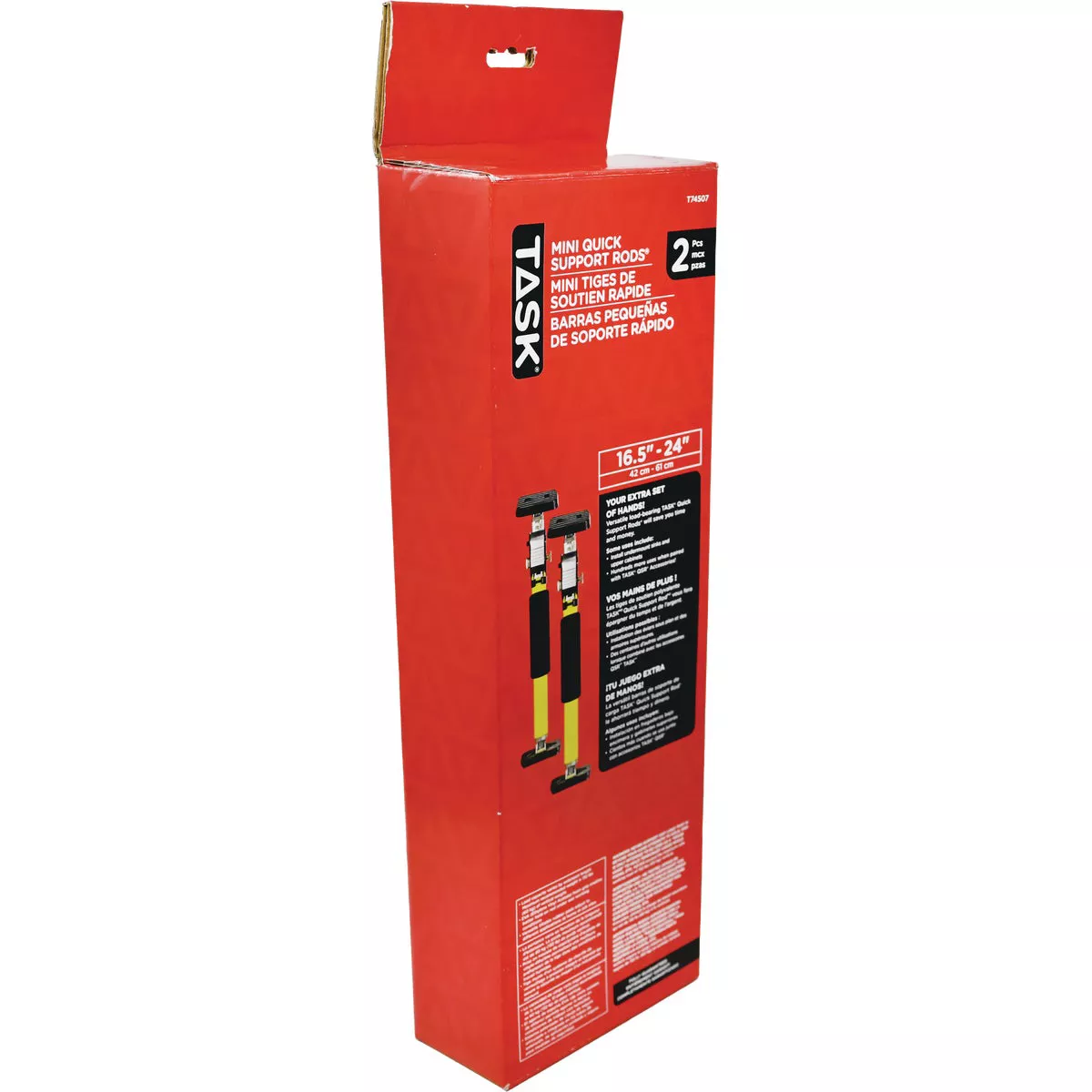 Task 16-1/2 In. to 24 In. EVA Mini Quick Support Rod (2-Pack) - photo 2