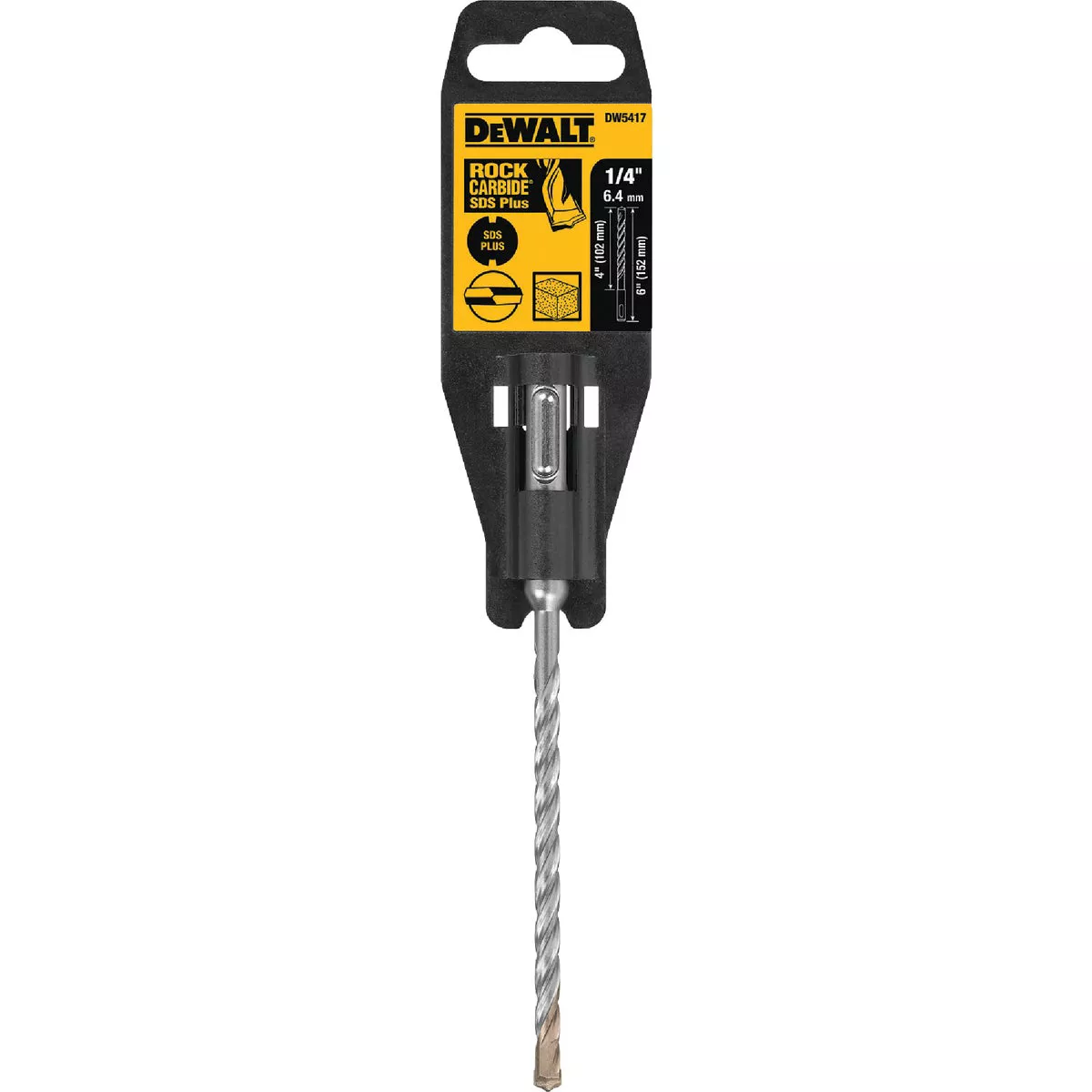 DEWALT SDS-Plus 1/4 In. x 6 In. 2-Cutter Rotary Hammer Drill Bit - photo 2
