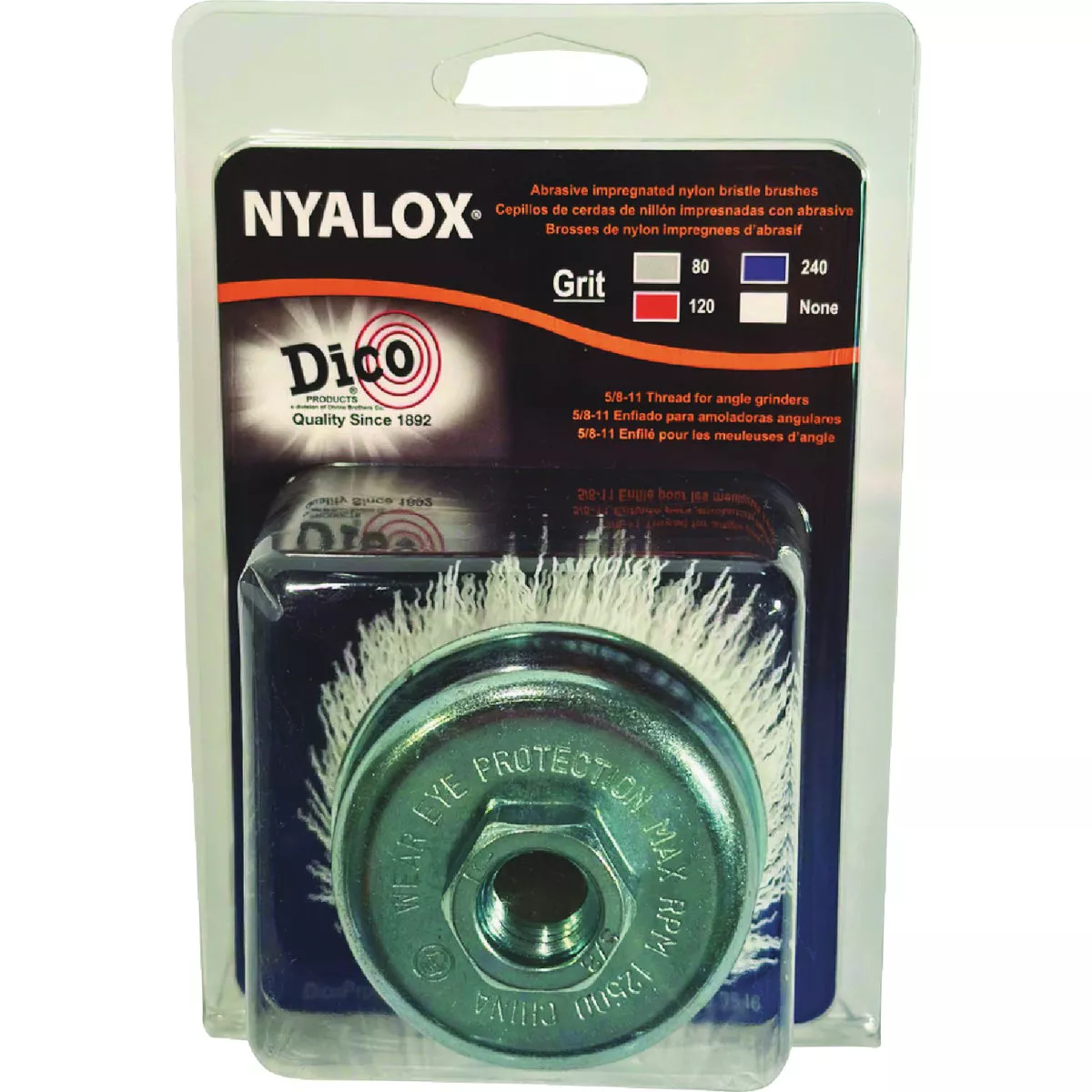 Dico Nyalox 3 In. No Grit White Angle Grinder Cup Brush - photo 2