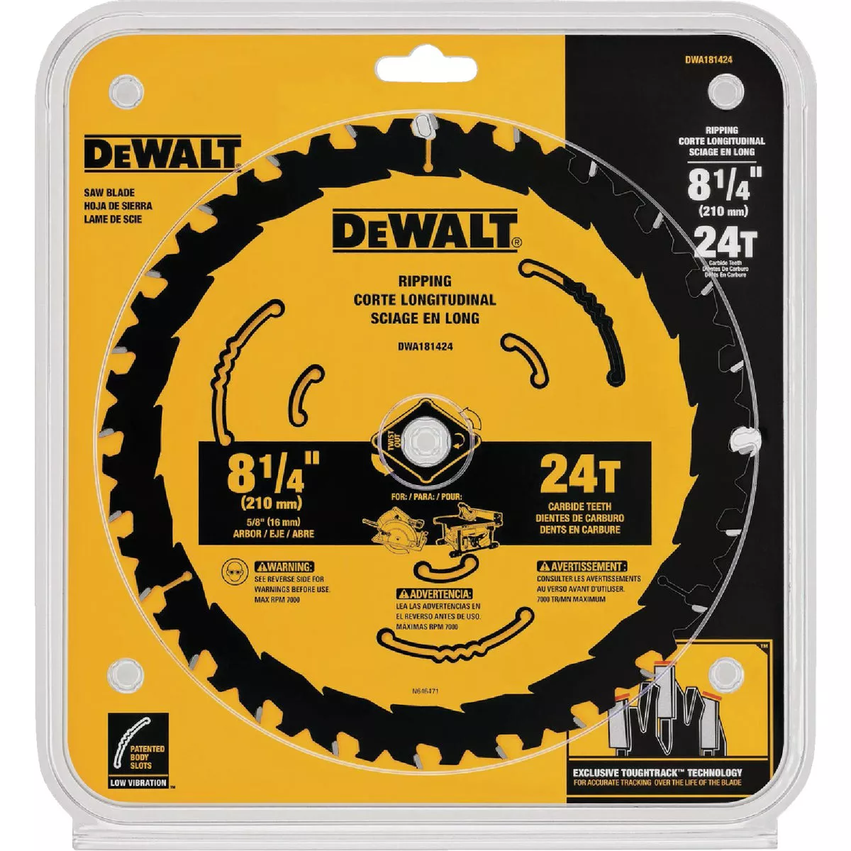 DEWALT 8-1/4 In. 24-Tooth Circular Saw Blade - photo 2