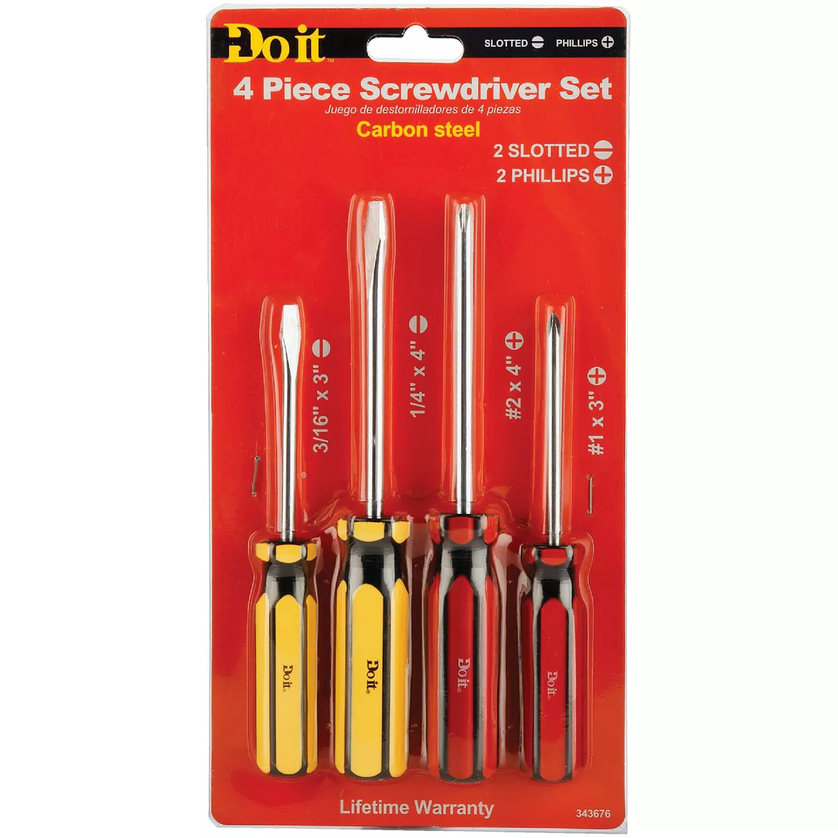 Do it Slotted & Phillips Screwdriver Set (4-Piece) - photo 2