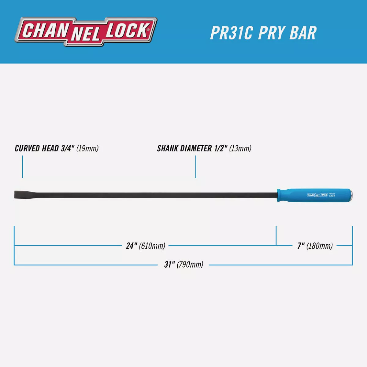 Channellock 31 In. Professional Pry Bar - photo 4