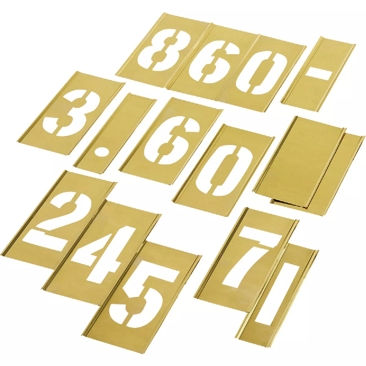 C.H. Hanson 3 In. Numeral Stencil Set (15 Piece) - photo 5