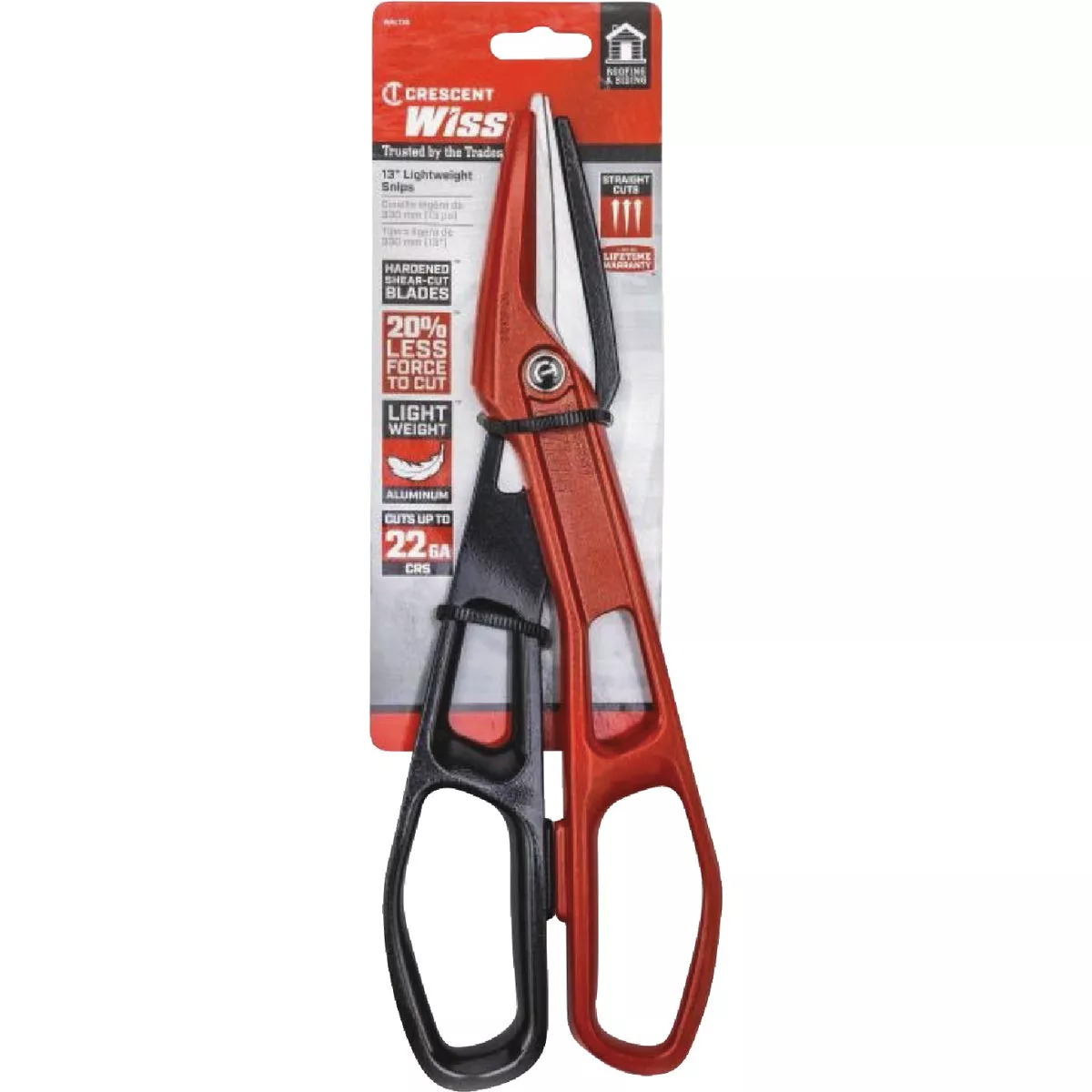 Crescent Wiss 12 In. Lightweight Aluminum Straight-Cut Tinner Snips - photo 2