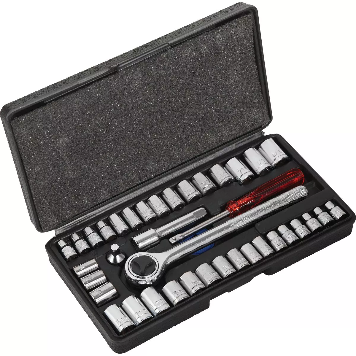 Do it Standard/Metric 1/4 In. and 3/8 In. Drive Combination Ratchet & Socket Set (40-Piece) - photo 2
