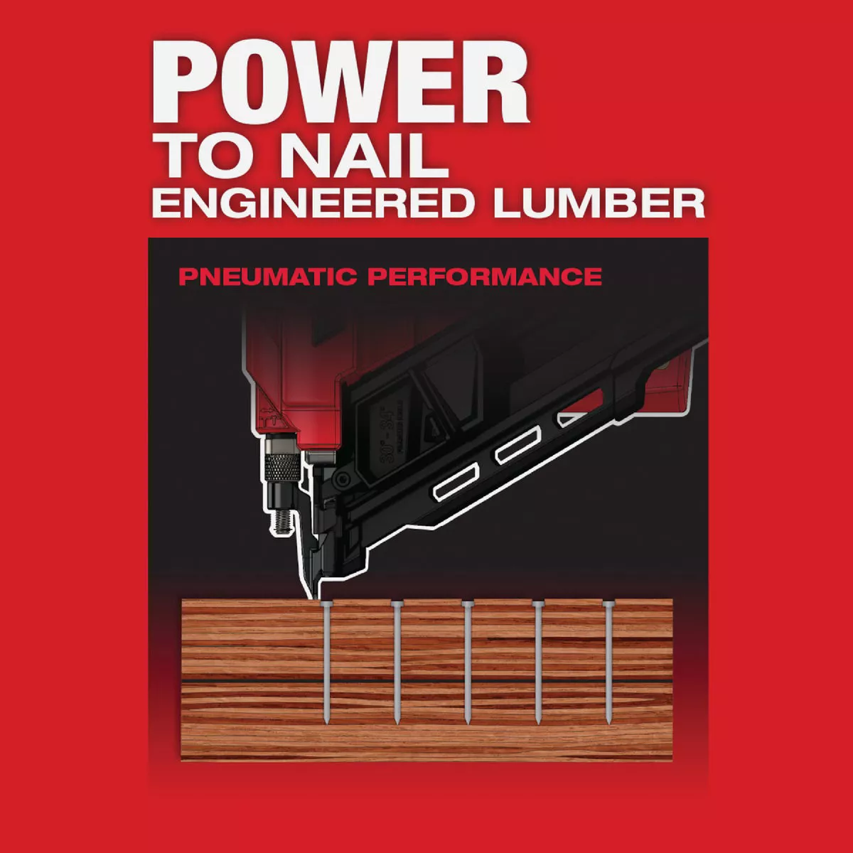 Milwaukee M18 FUEL Brushless 30 Degree Cordless Framing Nailer Kit with 5.0 Ah Battery & Charger - photo 6