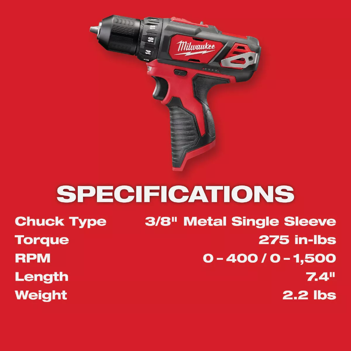 Milwaukee M12 3/8 In. Cordless Drill/Driver Kit with (2) 1.5 Ah Batteries & Charger - photo 4