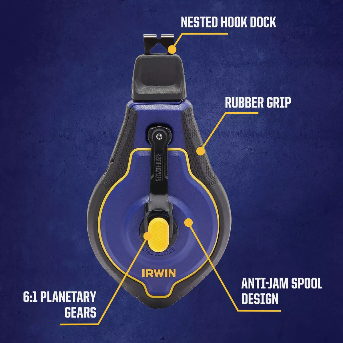 Irwin STRAIT-LINE Speed-Line Pro 100 Ft. Chalk Line Reel - photo 2
