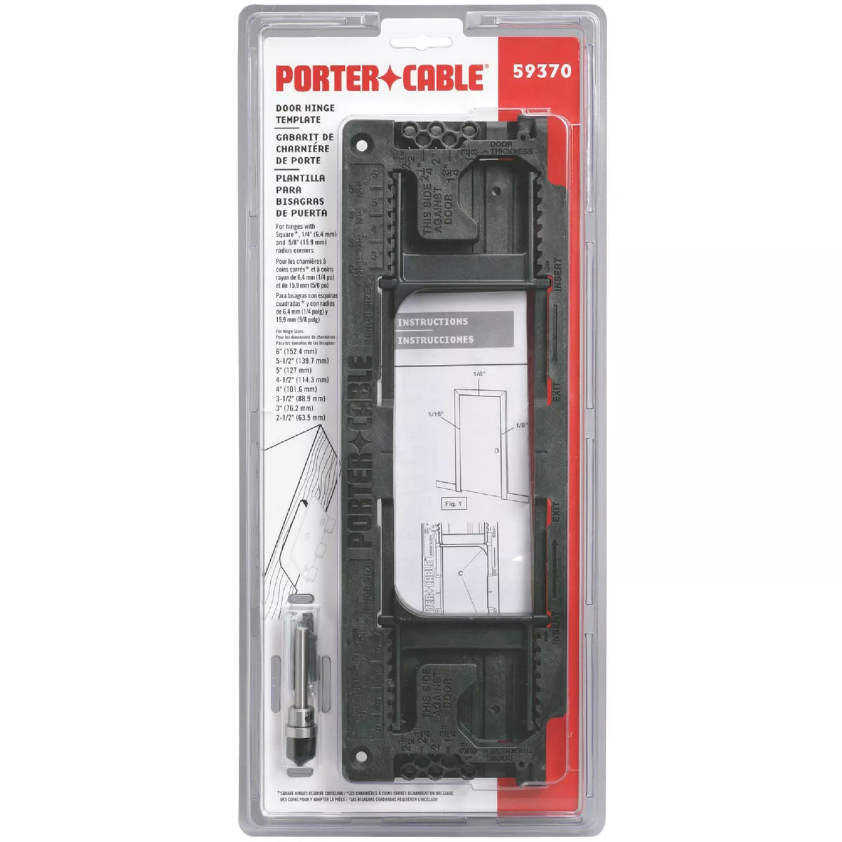 Porter Cable Door Hinge Template Kit - photo 2