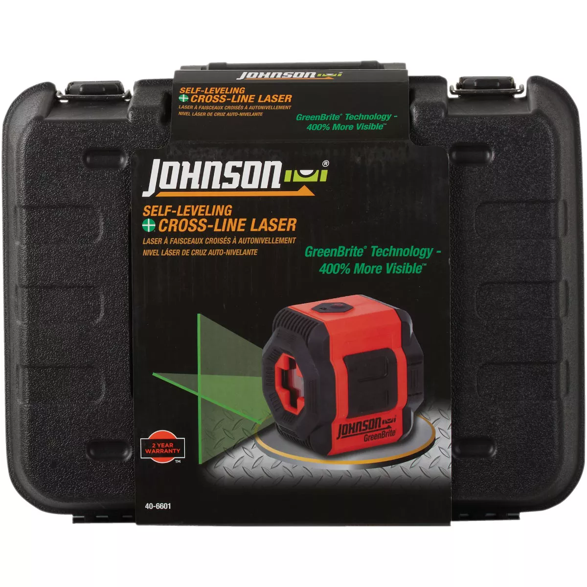 Johnson Level Self-Leveling Cross and Line Laser Kit with GreenBrite Technology - photo 2