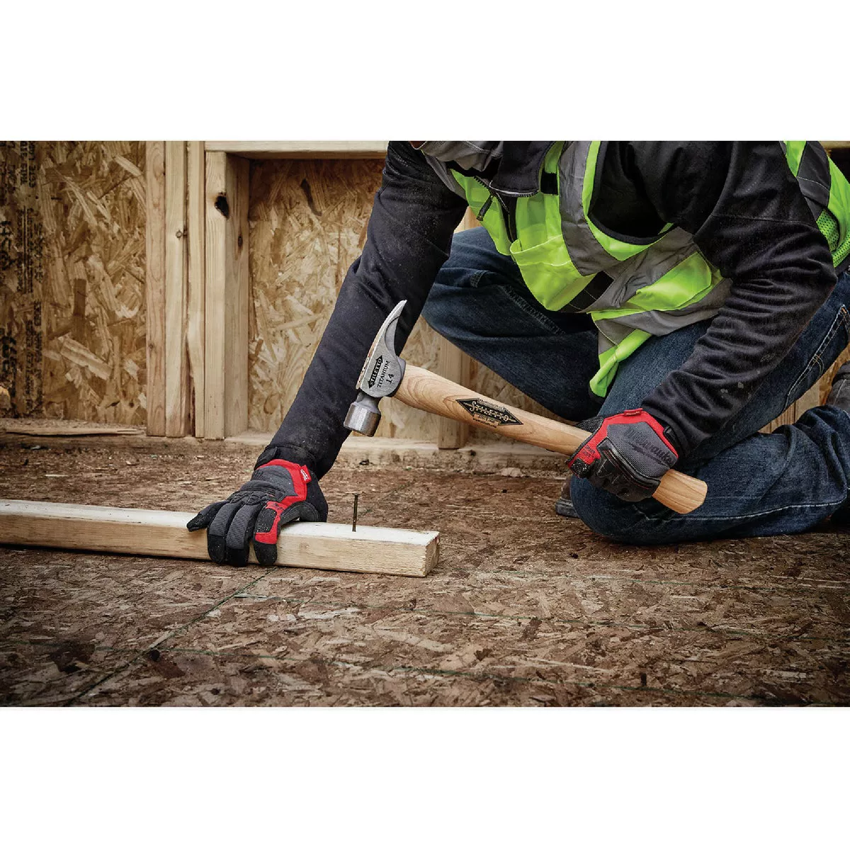 Stiletto 14 Oz. Milled-Face Framing Hammer with Curved Hickory Handle - photo 6