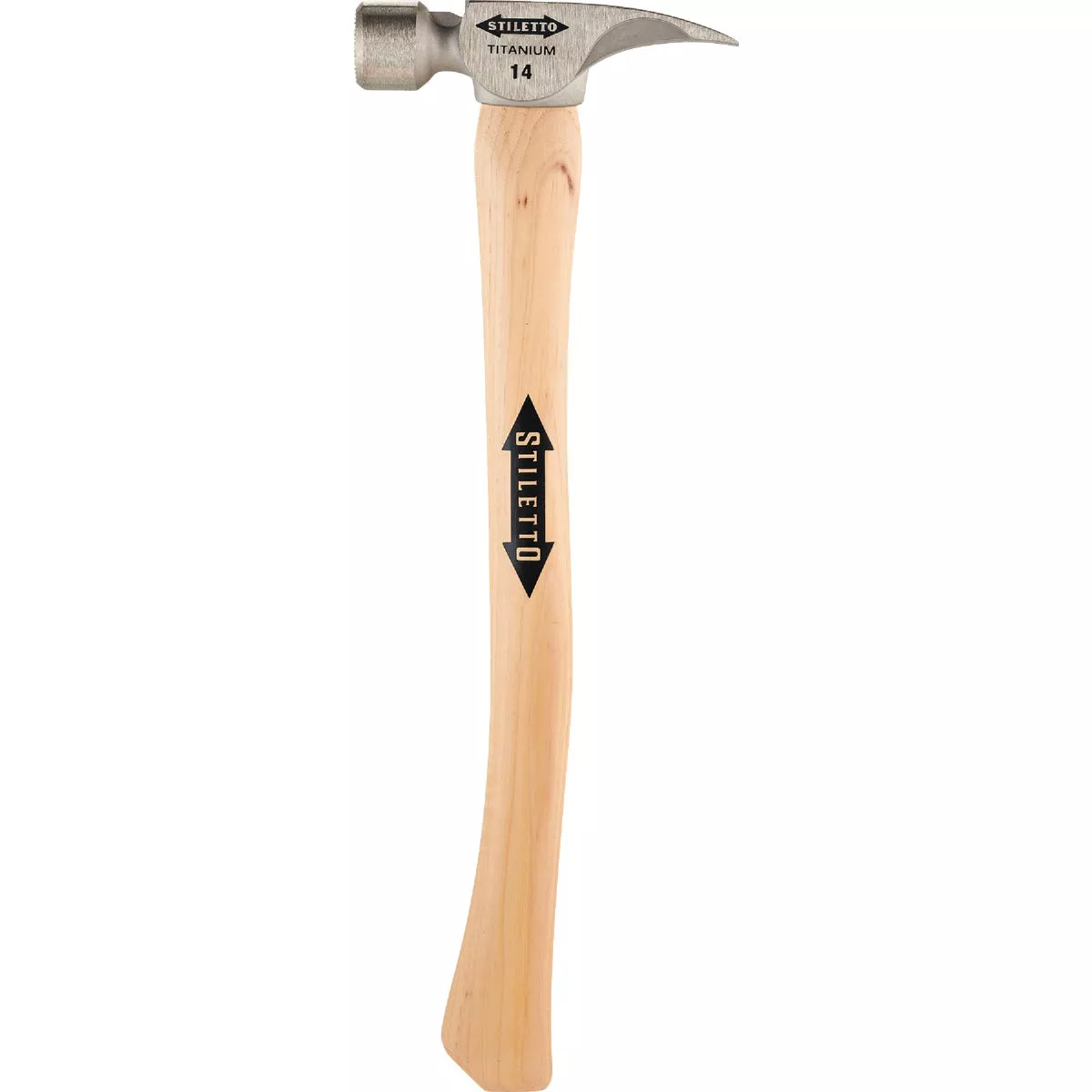 Stiletto 14 Oz. Milled-Face Framing Hammer with Curved Hickory Handle - photo 2