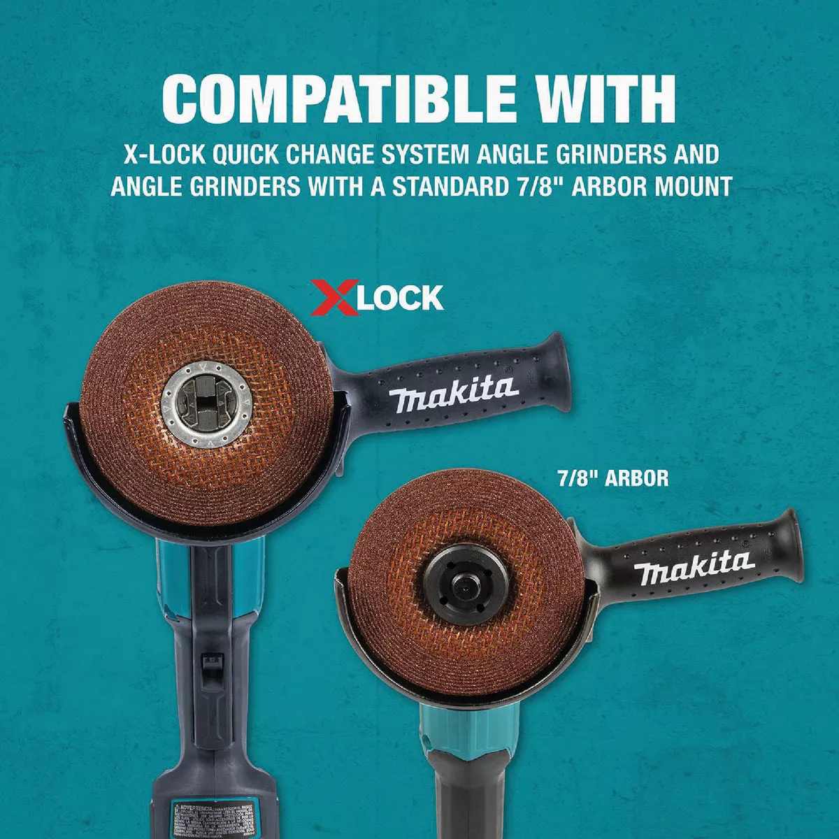 Makita X-LOCK Type 27 4-1/2 In. x 1/4 In. x 7/8 In. Metal/Stainless Grinding Cut-Off Wheel - photo 4