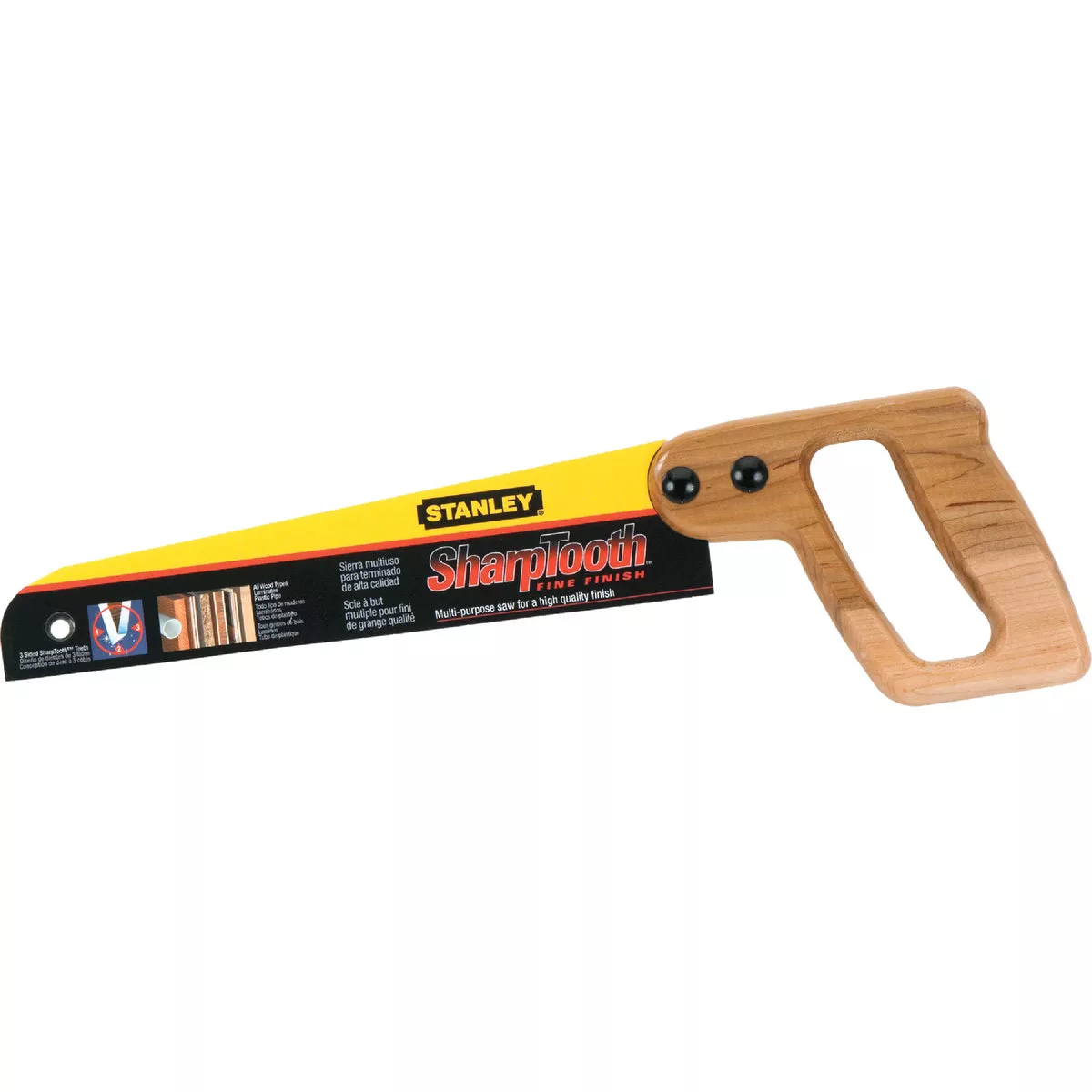 Stanley 10 In. L. Blade 12 PPI Maple Handle Hand Saw - photo 2