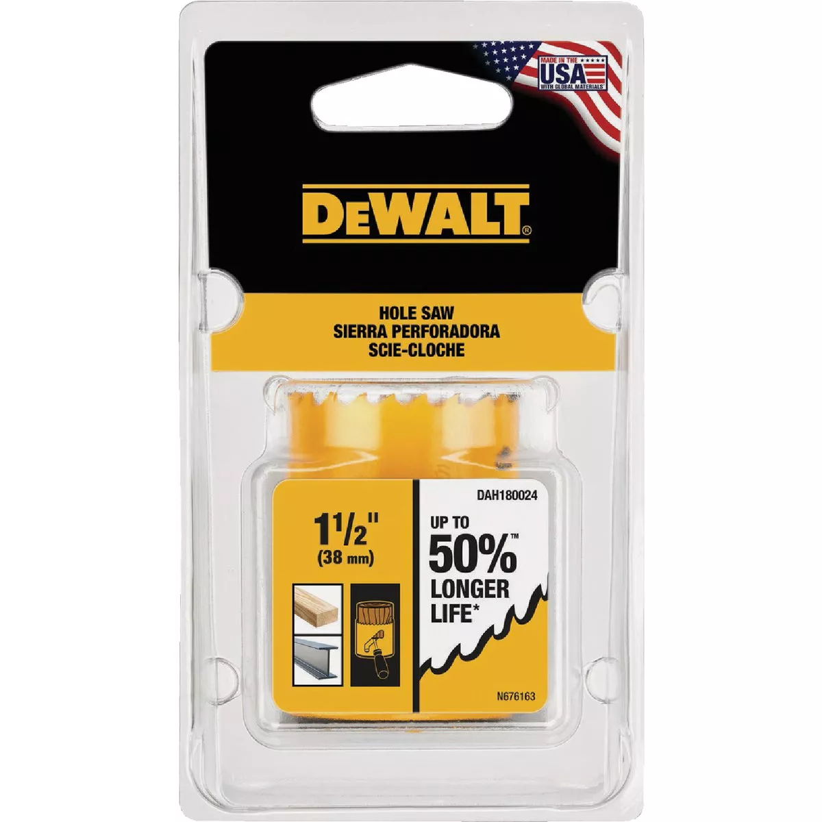 DEWALT 1-1/2 In. Bi-Metal Hole Saw - photo 2