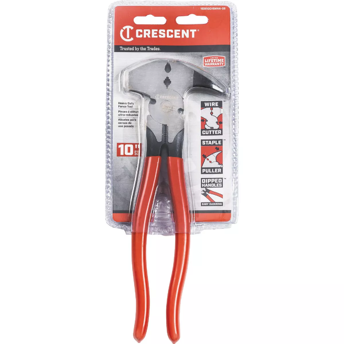 Crescent 10 In. Fencing Pliers with Dipped Handles - photo 2