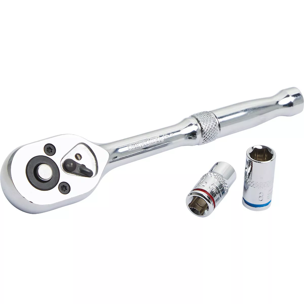 Channellock Standard/Metric 1/4 In. Drive 6-Point Shallow Ratchet & Socket Set (22-Piece) - photo 3