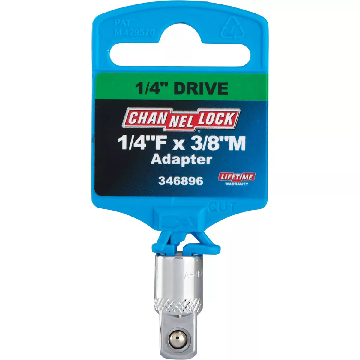 Channellock 1/4 In. F x 3/8 In. M Socket Adapter - photo 2