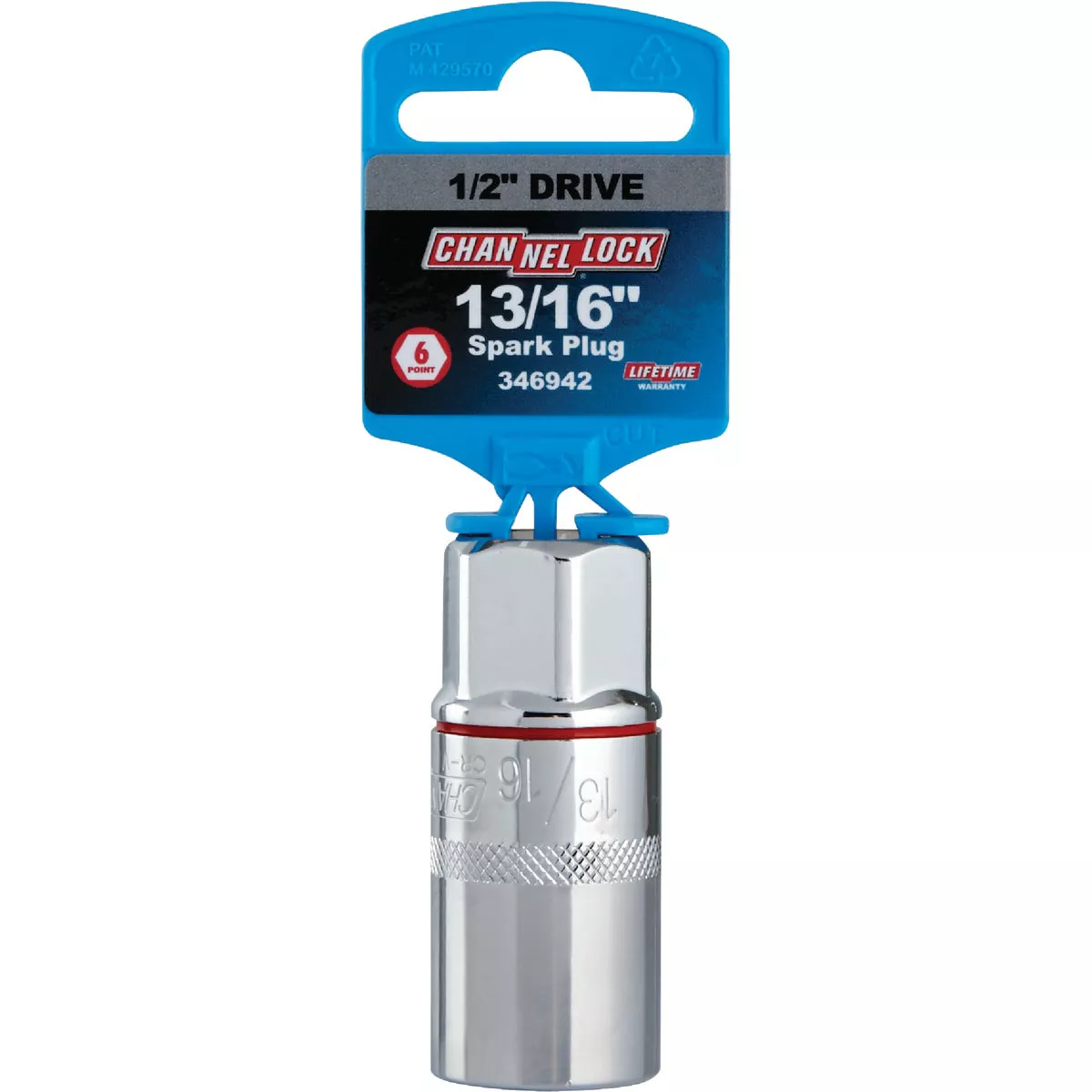 Channellock 1/2 In. Drive 13/16 In. 6-Point Standard Spark Plug Socket - photo 2