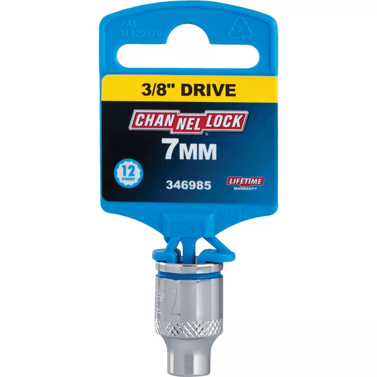 Channellock 3/8 In. Drive 7 mm 12-Point Shallow Metric Socket - photo 2