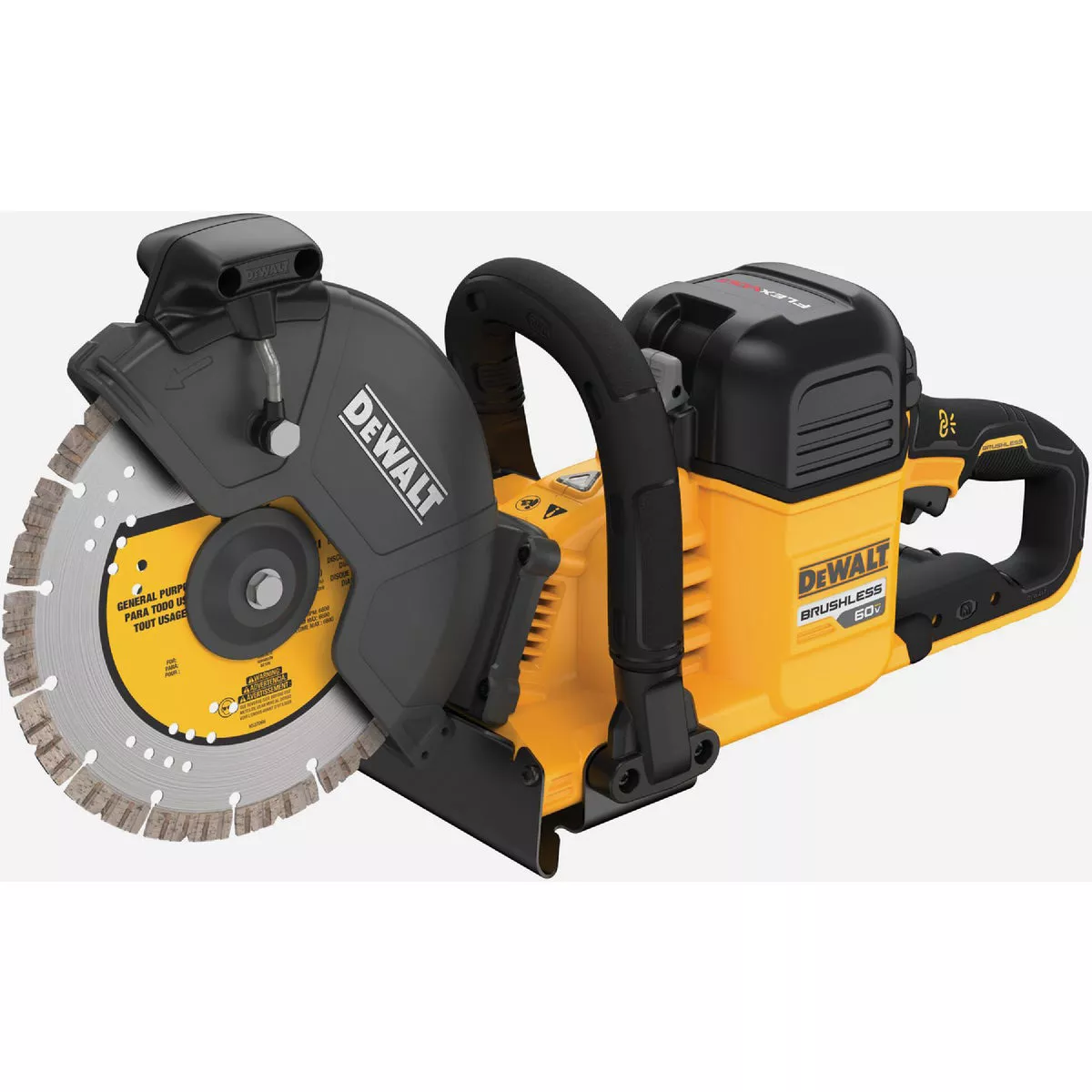 DEWALT FLEXVOLT 60V MAX Brushless 9 In. Cordless Cut-Off Saw Kit with (2) FLEXVOLT 9.0 Ah Batteries & Charger - photo 2