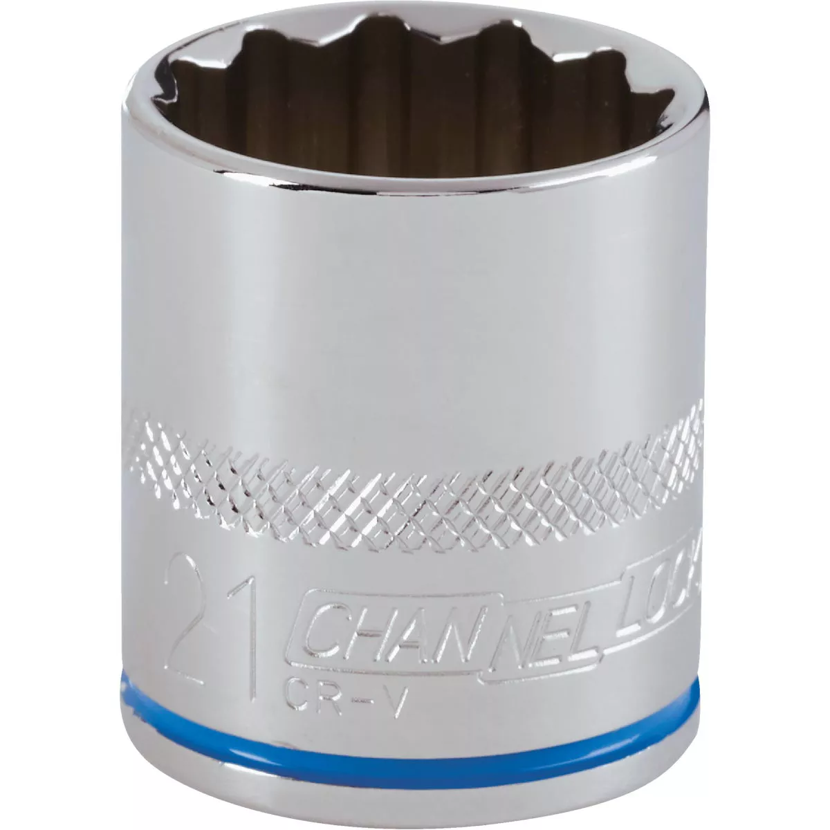 Channellock 3/8 In. Drive 21 mm 12-Point Shallow Metric Socket