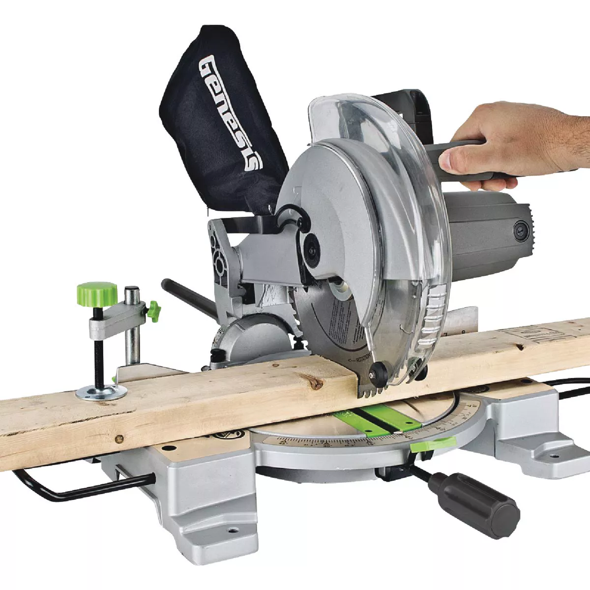 Genesis 10 In. 15-Amp Compound Miter Saw with Laser Guide - photo 2