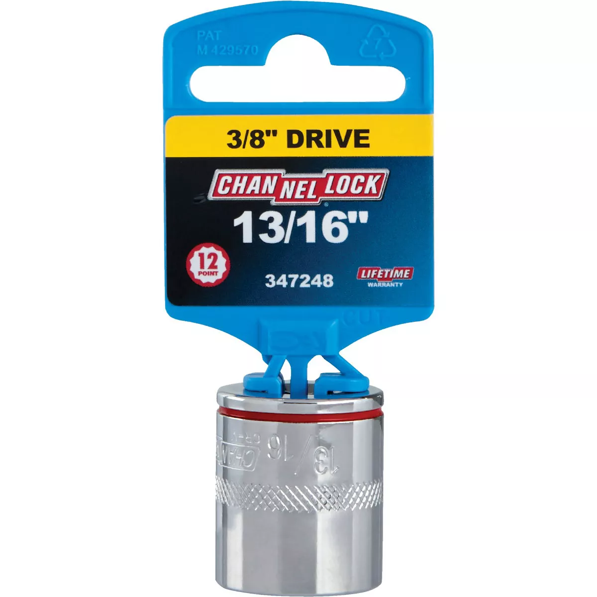 Channellock 3/8 In. Drive 13/16 In. 12-Point Shallow Standard Socket - photo 2