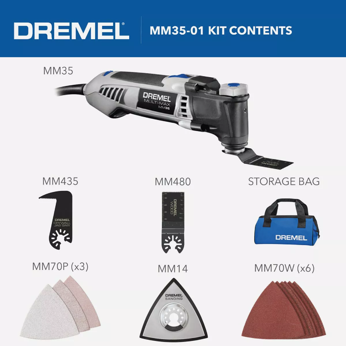 Dremel Multi-Max 3.5-Amp Oscillating Tool Kit - photo 5