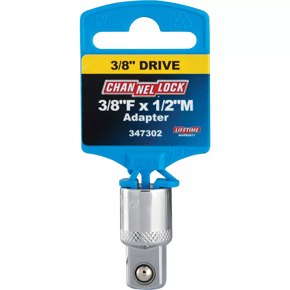 Channellock 3/8 In. F x 1/2 In. M Socket Adapter - photo 2