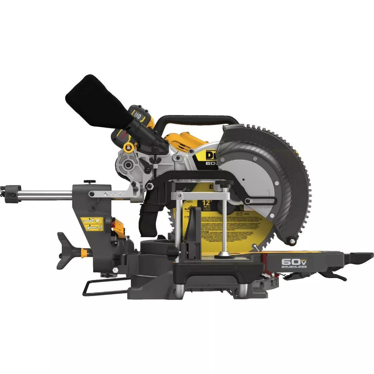 DEWALT FLEXVOLT 60V MAX Brushless 12 In. Dual Bevel Sliding Compound Cordless Miter Saw Kit with 9.0 Ah Battery & Charger - photo 3